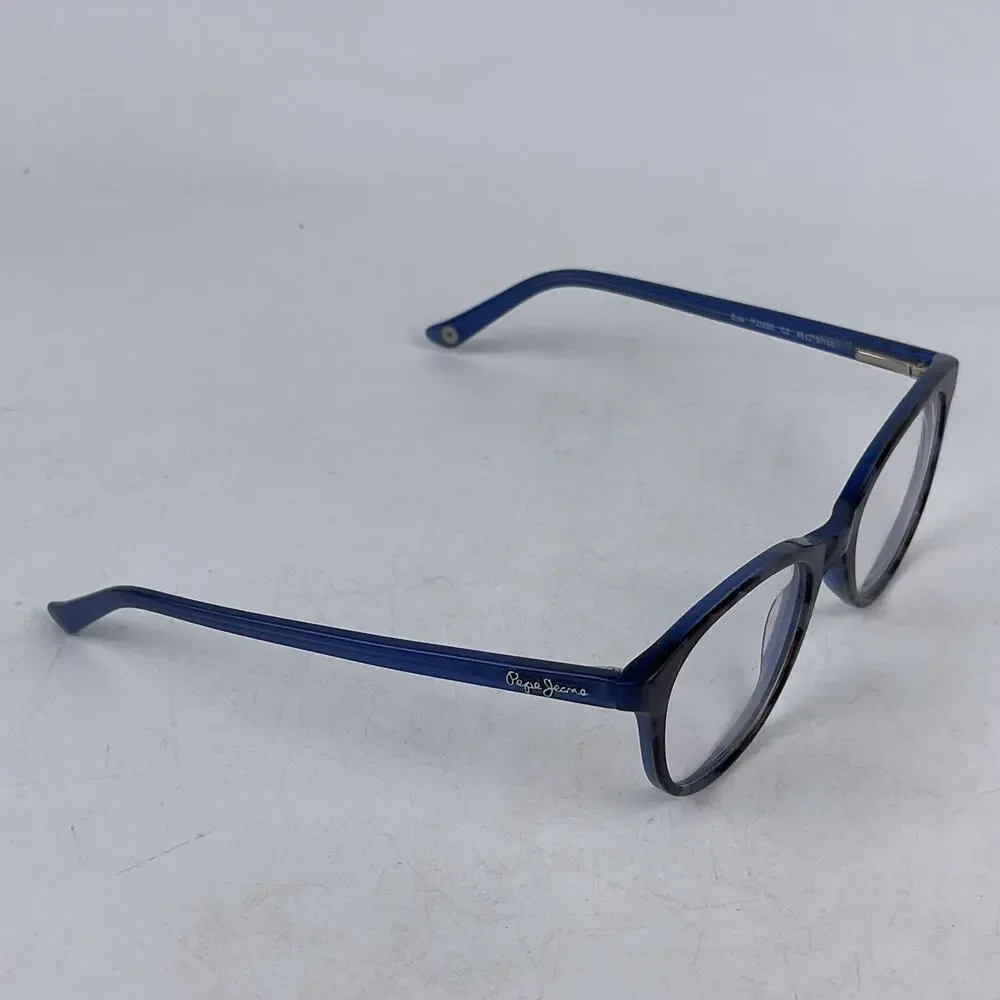Pepe Gecko PJ 3285 Women Eyeglasses Frame Black Blue Plastic Full‎ Rim 48-19-140